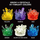 National Geographic Mega Crystal Growing Kit - Grow 6 Crystals with Light-Up Stand, Science Gifts for Kids 8-12 by TinyTreasures Baby Boutique