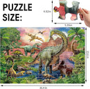 Jumbo Floor Puzzle for Kids,48 Piece Forest Dinosaur Large Jigsaw Puzzles, Fun Educational Preschool Learning Toy for Toddlers Ages 3-5,Gift for Boy Girl Ages 4-8 by TinyTreasures Baby Boutique