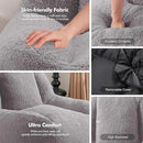 Homguava Bean Bag Chairs for Adults,Giant Beanbag Couch Adult Bean Bag Chair with Filler Included,Modern Lazy Sofa Comfy Chair for Living Room(Grey) by CozyNest Decor