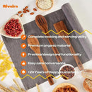 Riveira Walnut Wooden Spoons for Cooking Set of 3 – Natural Walnut Wooden Cooking Utensils, Spatula, Spoon - Premium Quality Utensil Set for Non-Toxic Cooking by CozyNest Decor