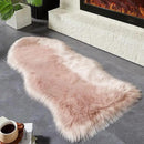 AMTOVO Faux Fur Rug, Pink Area Rug, Fluffy Sheepskin Rug, Fuzzy Ultra Soft 2 x 4 ft Shag Rugs for Bedroom Sofa Throw Cushion Room Decor, Sheepskin by CozyNest Decor