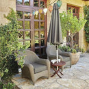 Classic Accessories Montlake Patio Furniture Cushion, 21"W x 22"H x 4"Thick, Light Charcoal by GreenHaven Gardens