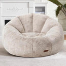 Hobestluk Bean Bag Chairs Large Bean Bag Couch for Adults Stuffed Sofa Chair Comfy Giant Bean Bag Chair with Spacious Design for Reading, Playing or Relaxing (Brown) by CozyNest Decor
