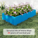 HDPE Raised Garden Bed 47.24 * 24.4 * 9.65 in,Vegetable Planter Bed Outdoor,Elevated Horticulture Planter Bed,Waterproof,Rot-Resistant and Non-Cracking Above Ground Garden Bed(Pacific Blue) by GreenHaven Gardens