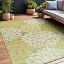 Beverly Rug Outdoor Rug 6x9 Modern Exotic Tropical Leaf Area Rugs for Indoor and Outdoor Patio Deck Porch Garden Water Resistant Washable Outside Carpet (6 x 9 Green) by GreenHaven Gardens