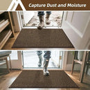 COSY HOMEER-Door-Mat 24"x36" Non Slip Absorbent Entryway Rugs Dirt Trapper Doormats Washable Entrance Mats Low Pile Welcome Floor Mat for Front Back Door and Entry Mats,Brown by CozyNest Decor