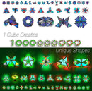 TOSY Magnet Pyramid Stone - 1 Cube Transforms into 1 Billion Shapes, 14 pcs (12 Puzzle pcs and 2 Accessories), 243 Rare Earth Magnets, Holographic Design Magnet Tiles Creative Puzzle STEM Toy, 2-Pack by TinyTreasures Baby Boutique