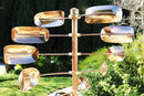 Stanwood Wind Sculpture Kinetic Copper Wind Spinner - Lucky 8 Twirler by CozyNest Decor