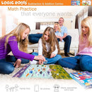 Addition and Subtraction Games - Pack of 2, Cloud Hoppers & Mountain Raiders, Math Board Games and STEM Toys for 7 Year and Up, Gift for Kids (Girls & Boys), Homeschoolers, Grade 1 & Up by TinyTreasures Baby Boutique
