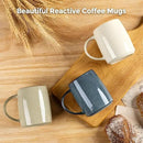 GBHOME Large Coffee Mugs Set of 4, 18oz Handmade Ceramic Coffee Mugs Set with Gradient color for Latte/Tea/Beer/Hot Cocoa, Dishwasher & Microwave Safe, Multi-Color by CozyNest Decor