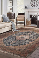 Keen Home Design 3x5 Rug - Machine Washable Entry Rug with Non-Slip Backing, Ideal for Enteryway, Kitchen, Bathroom, Laundry Room - Vintage, Easy Clean, Durable, Low Pile Rug - (3' x 5') by CozyNest Decor