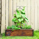 ARIFARO 40'' Metal Garden Trellis for Climbing Plants, Indoor/Outdoor Sturdy Plant Trellis for Potted Plants,House Plants, Climbing Vines, Pack of 4, Black by GreenHaven Gardens