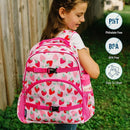 Wildkin ECO rPET 17-inch Large Backpack – Sustainable, Padded, Adjustable – Strawberry Patch by TinyTreasures Baby Boutique