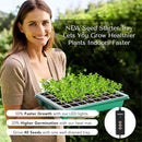 Upgraded Seed Starter Tray with Grow Lights and Heat Mat, 3-in-1 Soil Meter, & Sticky Gnat Traps, 40-Cell Seed Growing Tray, Germination & Plant Propagation Station for Indoor Plants by GreenHaven Gardens