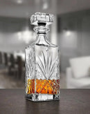 Whiskey Decanter for Scotch, Liquor, Vodka, Wine or Bourbon - Irish Cut 750ml by CozyNest Decor