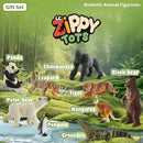 9 PCS Zoo Animal Toys for Kids 3-5 Realistic Plastic Wild Animal Figurine Toys Educational Learning Toy for Kids Boys Girls Toddlers by GreenHaven Gardens