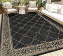 HEBE Outdoor Rug Waterproof 8x10, Reversible Plastic Straw Rug RV Camping Rug, Indoor Outdoor Patio Mat Clearance, Outside Carpet for Porch,Deck,Camper,Balcony,Backyard,Picnic by GreenHaven Gardens