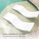 Aqua Outdoors - in-Pool Chaise Lounger - Inside Pool & Sun Shelf Lounge Chair - Designed for Water Depths Up to 9” - Compatible with All Types - Poolside & Sun Deck Tanning - White Granite by GreenHaven Gardens
