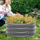 2-Pack 2x1ft Galvanized Raised Garden Bed, Outdoor Planter Bed, Metal Planter Box for Gardening and Planting by GreenHaven Gardens