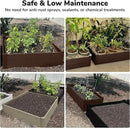 Raised Garden Bed - 4x4 ft Planter Box - Brown HDPE - No Tools Needed - DIY Kit for Urban Gardening, Flowers, Herbs & Vegetables - Made in The USA by GreenHaven Gardens