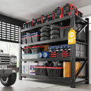 3000LBS Metal Steel Storage Shelves - 48" W Black 4 Tier Heavy Duty Rack Commercial Industrial Shelving with Adjustable Shelf for Basement Garage Warehouse Supermarket - 48" W x 24" D x 70" H by GreenHaven Gardens