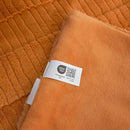 Amélie Home Luxury Striped Faux Fur Throw Blanket for Couch, Embossed Split Fur Cozy Fuzzy Fluffy Luxurious Soft Plush Sofa Chair Bed Gift Blankets for Women Men Wife Friend, 55"x70", Brown by CozyNest Decor