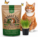 Organo Republic Cat Grass Seeds Mix - 20,800 Non-GMO Heirloom Seeds for Cats & Pets, 16 oz Pack for Growing Fresh Barley, Oat, Rye & Wheat Grass Seeds for Planting, Indoor Plants, Hairball Remedy by GreenHaven Gardens
