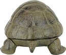 Design Toscano Aesop's Turtle Ornament Garden Tortoise Animal Statue, 10 Inches Wide, Cast Iron, Verdigris Finish by GreenHaven Gardens