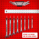 Heavy Duty Black Pegboard Accessories - Screwdriver and Wrench Holder Set for Organizing Tools by GreenHaven Gardens