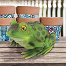 Design Toscano QM20510 Ribbit The Frog Garden Toad Statue, 9", Full Color by GreenHaven Gardens