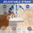 Steam Mop for Floor Cleaning, 10in1 Multi Purpose Handheld Steamer Cleaner Detachable for Vinyl, Laminate, Carpet, Tile Hard Floor Grout w/ 2 pad, 23ft Cord, 15oz Tank, Adjustable Steam & Height by CozyNest Decor