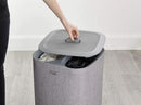 Joseph Joseph Tota 60 liter/15.8 gallon Laundry Hamper Separation Basket with lid, 2 Removable Washing Bags with Handles- Grey by CozyNest Decor
