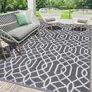 HEBE Outdoor Rug Waterproof 6x9, Reversible Plastic Straw Rug RV Camping Rug, Indoor Outdoor Patio Mat Clearance, Outside Carpet for Porch,Deck,Camper,Balcony,Backyard,Picnic by GreenHaven Gardens