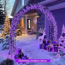 JMEXSUSS 2 Pack Purple Solar Lights Outdoor Waterproof: Each 100 LED 33ft Purple Solar Christmas Lights - 8 Modes Solar Christmas Lights for Outside Tree Holiday Garden Party by GreenHaven Gardens