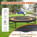 Trampoline 8FT 10FT 12FT 14FT 16FT, Recreational Trampolines with Enclosure Net and Ladder, Outdoor Anti-Rust Trampolines for Kids and Adults, ASTM Approved by TinyTreasures Baby Boutique