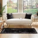 AMTOVO Faux Fur Rug, Black Ultra Soft Fluffy Shag Sheepskin Rug, 2 x 6 ft Runner Area Rugs for Bedroom Sofa Throw Cushion Room Decor, Rectangle by CozyNest Decor