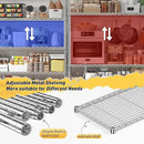 REIBII 70" W Wire Shelving Load 1500LBS, Metal Shelving 5-Tier Storage Shelves Metal Shelves for Storage Adjustable Shelving Rack for Pantry Kitchen Commercial School 70" W*15.8" D*72.4" H,Chrome by CozyNest Decor