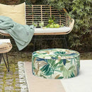 LVTXIII Inflatable Stool Ottoman Footrest with Handle, Decorative Fade-Resistant Foot Stool, Indoor or Outdoor Pouf for Home Garden and Camping Use, D21 x W 21 x H9, Lush Leaf Green by CozyNest Decor