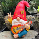 Mood Lab Garden Gnome - Funny Hippie Gnome Figurine - 9.25 Inch Tall Lawn Statue - for Outdoor or House Decor by GreenHaven Gardens