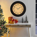 CLXEAST 18 Inch Large Illuminated Wall Clock with AI Smart Night Light Sensor,Modern Farmhouse Wall Clocks for Living Room,Bedroom,Bathroom, Kitchen, Home Office,Oil Rubbed Bronze Black by CozyNest Decor
