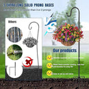 Ottsuls Shepherds Hooks for Outdoor - 60" Heavy Duty Bird Feeder Pole with 5 Prong Base, Adjustable Stand Hanger for Garden Plant, Hummingbird Feeder, Lantern Lights - Haning Wedding Decor (1 Pack) by GreenHaven Gardens