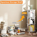 Rotating 3-Tier Bookshelf, 360° Spinning Corner Bookcase with Lazy Susan, White Space Saving Organizer for Study Room, Home Office, Kids Rooms, Bedroom, Adults & Kids by TinyTreasures Baby Boutique