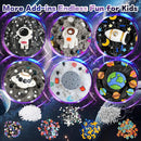 LAWOHO 6 Pack Galaxy Slime Kit for Kids- Cloud, Butter & Clear Slimes with Space Add-ins, 360ml Black Slime for Boys Girls, Kids Slime Kits for Easter Christmas Halloween Birthday, Space Party Favors by TinyTreasures Baby Boutique