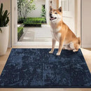 BEQHAUSE Dirt Trapper Door Mat 24"x36" Non-Slip Door Mats Washable Entryway Rugs Stain Resistant Doormat Absorbent Welcome Floor Mat for Front Back Door, Muddy Wet Shoes & Paws,Blue by CozyNest Decor