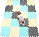 YIMINYUER® 20 Tiles (30cm×30cm×1cm Each Tile) Baby Soft Puzzle Play Mats, Kids Thick EVA Foam Floor, Toddlers & Children's Soft Interlocking Mat R08R10R12G301020 by TinyTreasures Baby Boutique