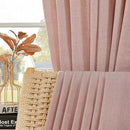 Joydeco Linen Curtains for Living Room,Light Filtering Rod Pocket Back Tab Semi Sheer Drapes Window Long Curtains 108 inches Long Sheer Bliss by CozyNest Decor