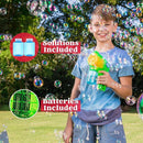 JOYIN 2 Bubble Guns Blaster Kit with 2 Solution for Kids, Automatic Bubble Maker Blower Machine for Party Favors, Birthday, Outdoor & Indoor Activity, Summer Toy by TinyTreasures Baby Boutique