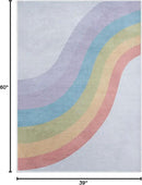 Well Woven Kids Rainbow Rug, 3'3" x 5', Multi Color by CozyNest Decor
