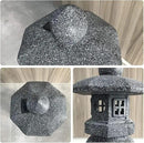 Pagoda Garden Statue Outdoor Figurine Lights Solar Powered LED Garden Decor Pagoda Light Asian Lantern Outdoor Decorations Home Tranquil Resin Waterproof Decor Lawn Yard by GreenHaven Gardens