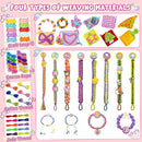 2-in-1 400 Pcs Friendship Bracelet Making Kit for Girls,Weaving Loom Kit Toys, Craft Kits for Kids,Age 6-12 Year Old Girls Gifts Ideas, Bracelet & Coaster & Bag Weaving Making kit by TinyTreasures Baby Boutique